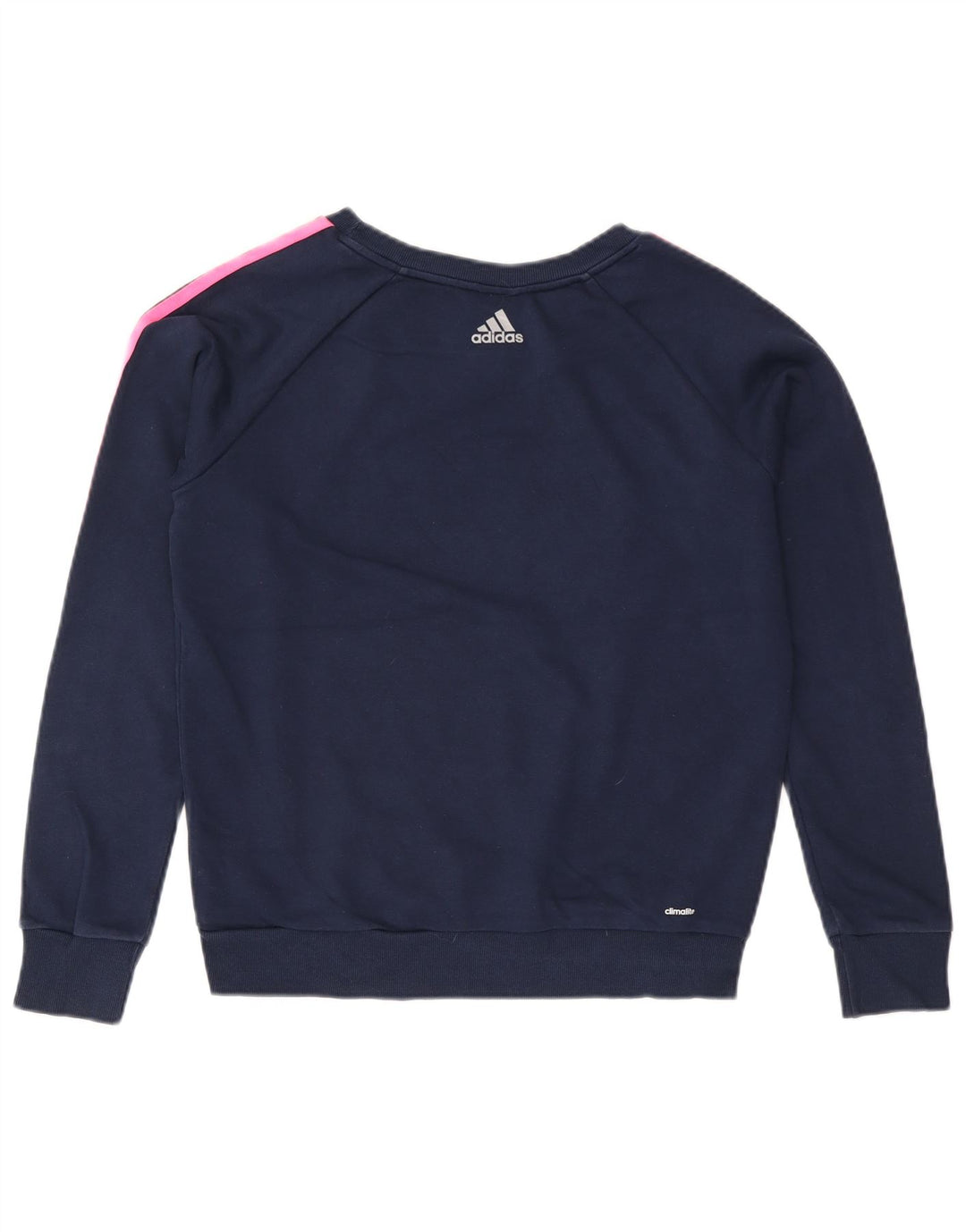 Adidas Dame Climalite Graphic Sweatshirt Jumper UK 12/14 Medium Navy Blue