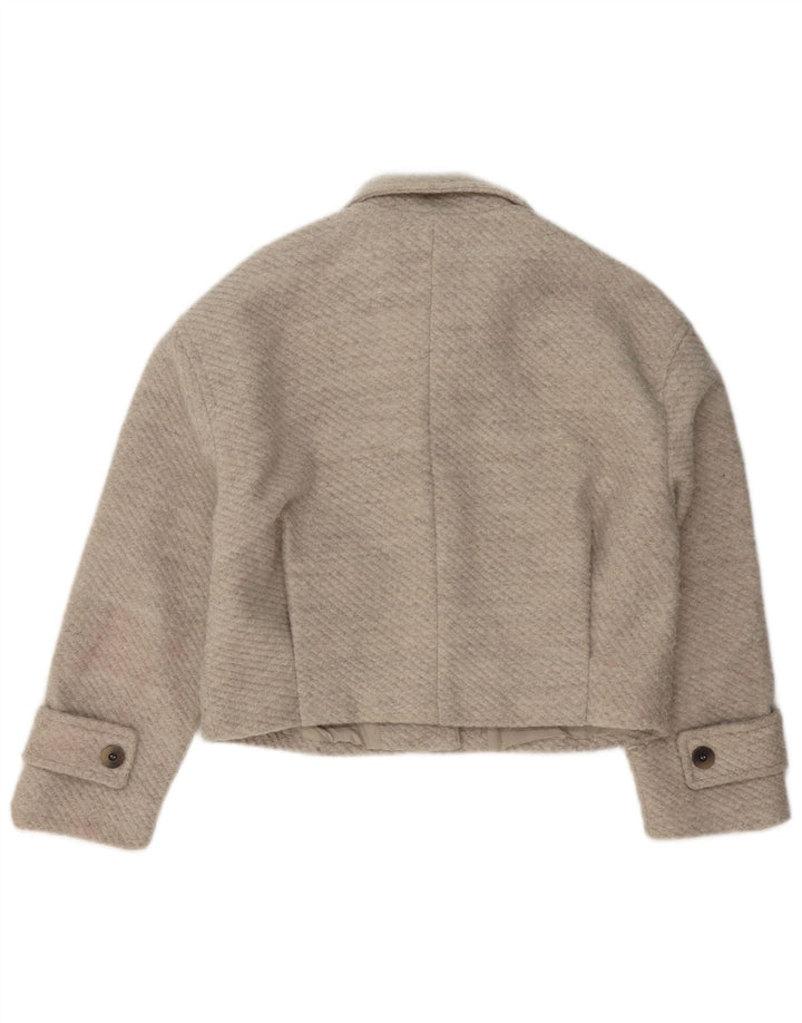 ZARA Bomberjakke til kvinder UK 14 Medium Beige