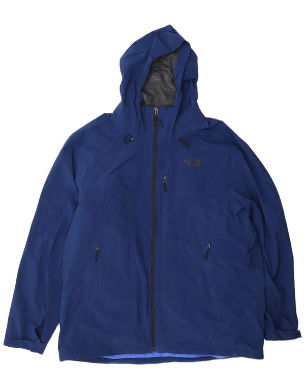 The North Face Herre Hooded Windbreaker Jacket UK 44 2XL Navy Blue Polyester