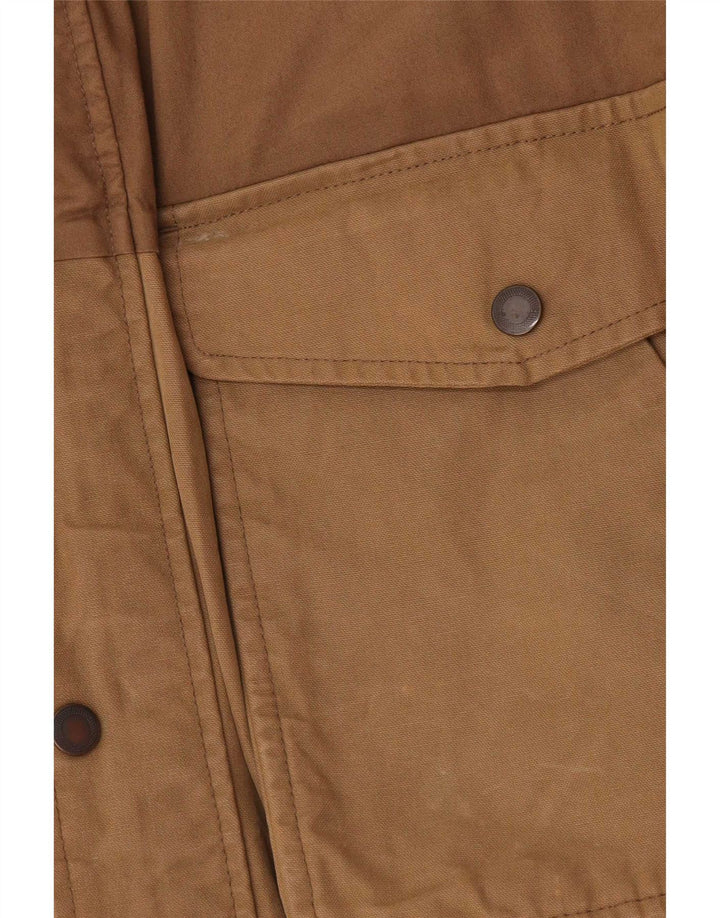 Timberland Herre Military Bomber Jacket UK 38 Medium Brown Colourblock