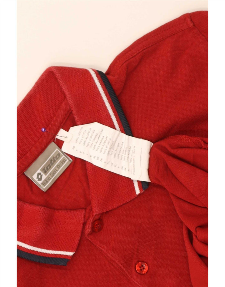 Lotto Herre Polo Shirt Stor Rød Bomuld