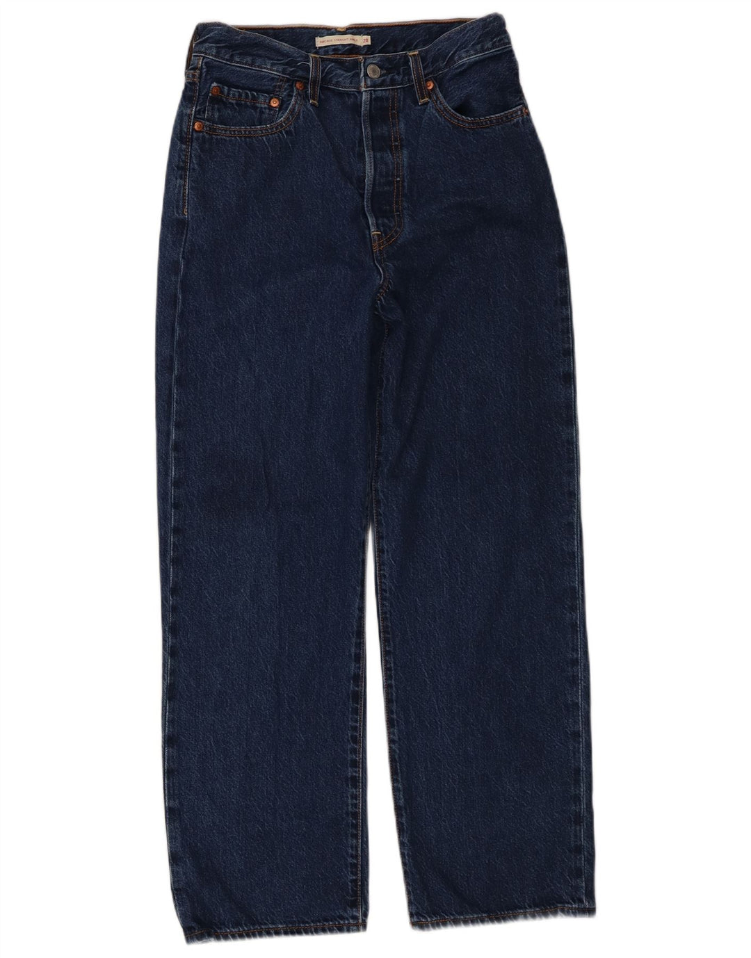LEVI'S Straight Jeans med Ribcage til mænd W28 L29 Marineblå bomuld