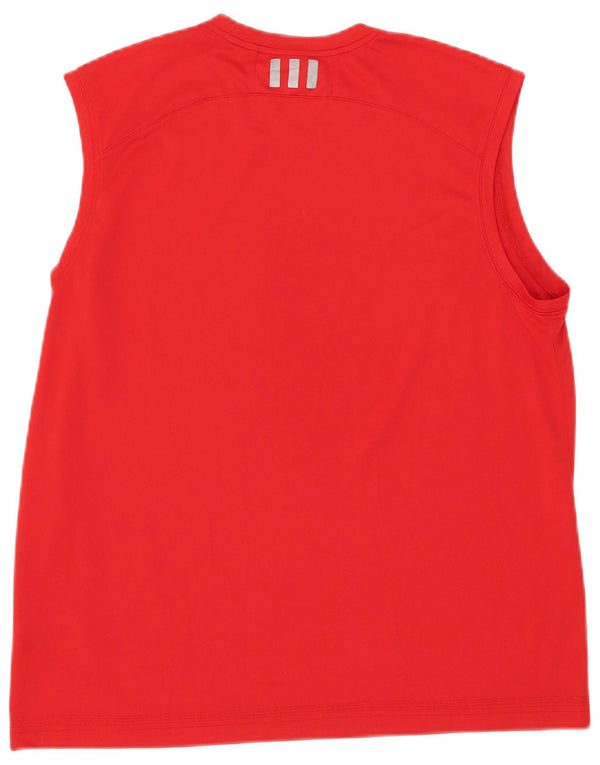 Adidas Womens Climalite Vest Top UK 18 XL Red Polyester