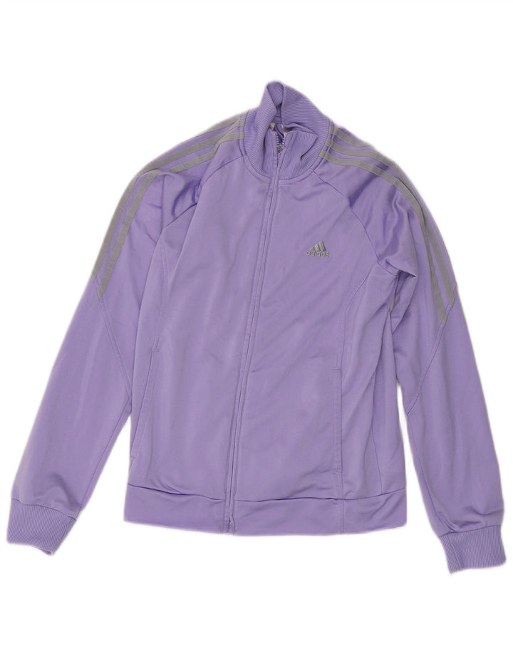 Adidas træningsdragt topjakke til kvinder UK 12 Medium Lilla Polyester
