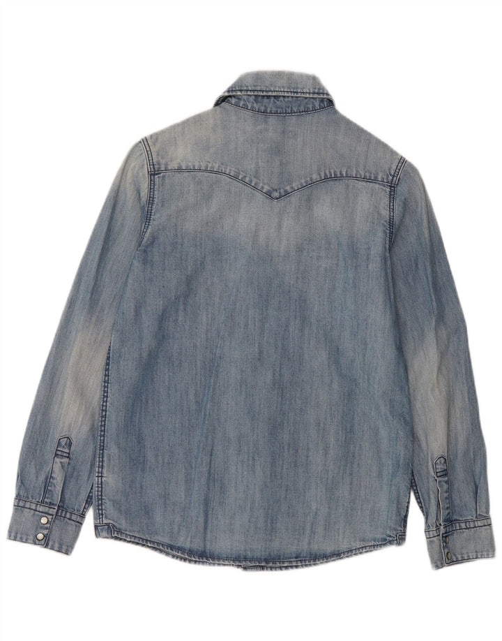 LEVI'S Boys Denim Shirt 11-12 Years Blue Cotton