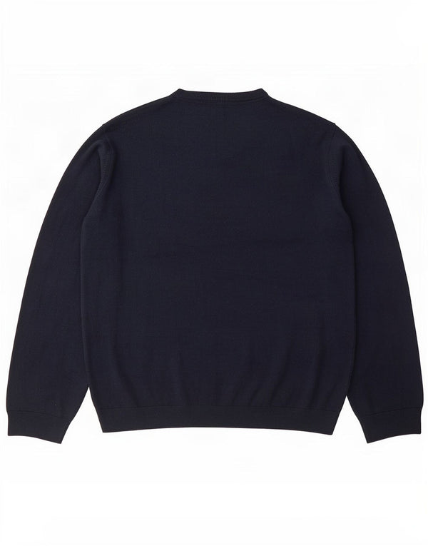 Marks & Spencer Herre Regular Fit V-hals sweater 2XL marineblå