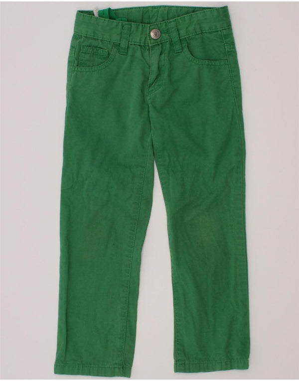 Benetton Boys Slim Casual Bukser 4-5 år W20 L18 Grøn Bomuld