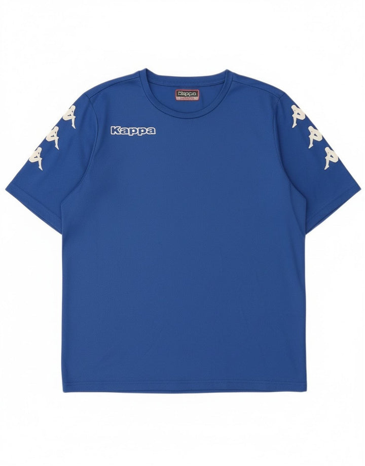 Kappa Herre grafisk T-shirt Top Medium Blue Polyester