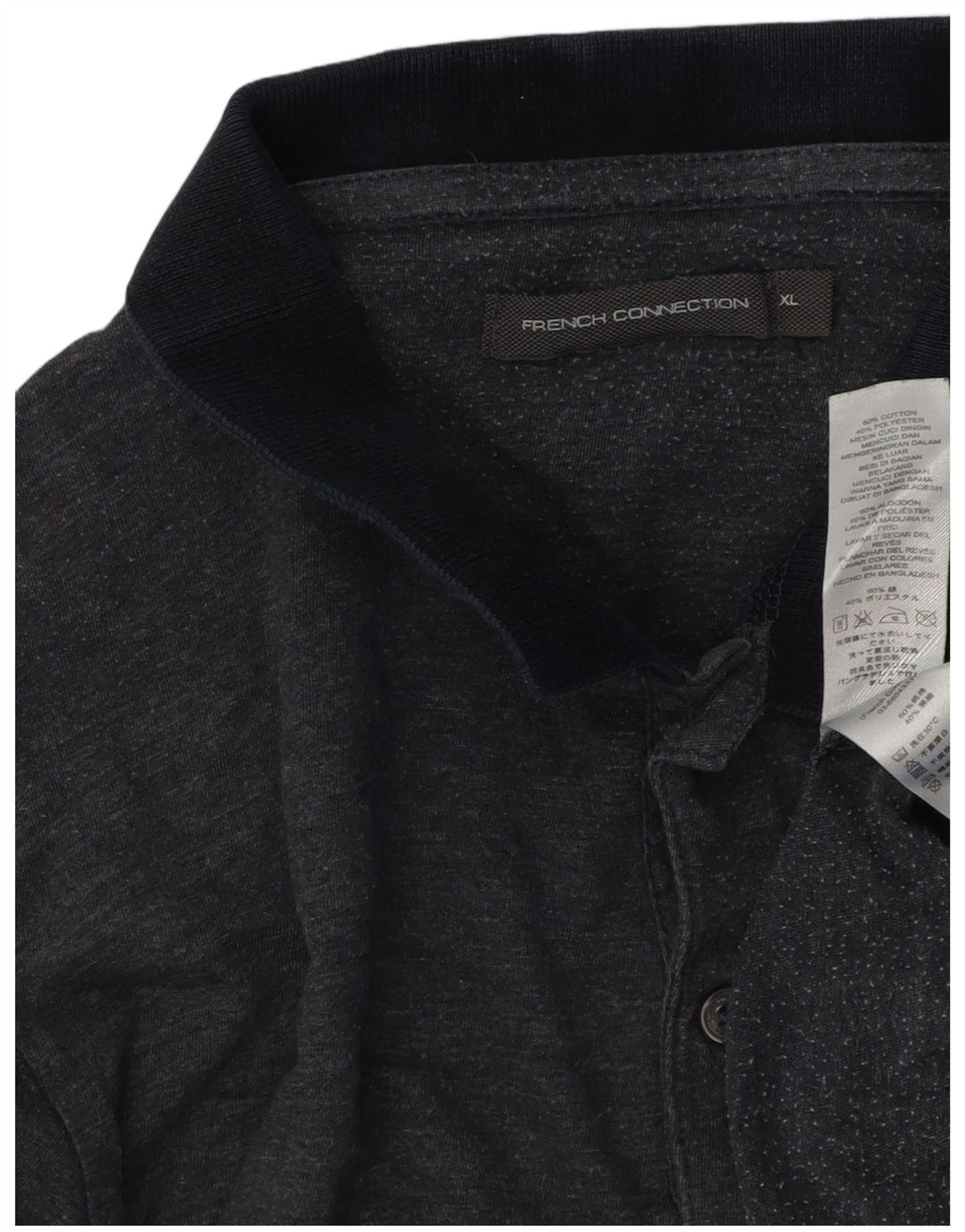 French Connection Herre poloshirt XL Grå Bomuld