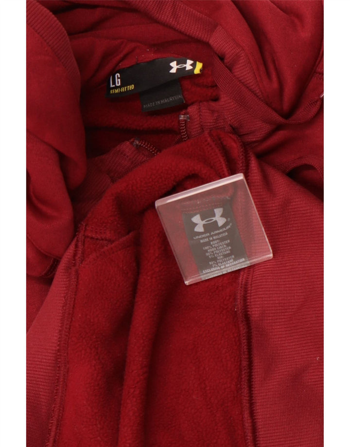 UNDER ARMOUR Dame hættetrøje Sweater UK 16 Large Burgundy Polyester