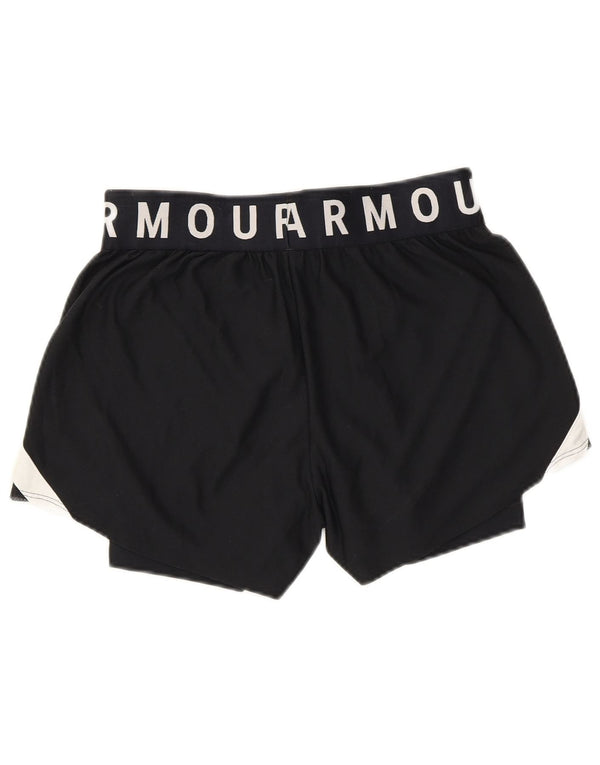 Under Armour Dame grafiske Loose Fit sportsshorts UK 6 XS Sort