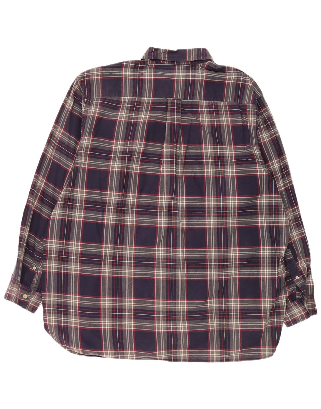 Nautica herre flannelskjorte 2XL marineblå ternet bomuld