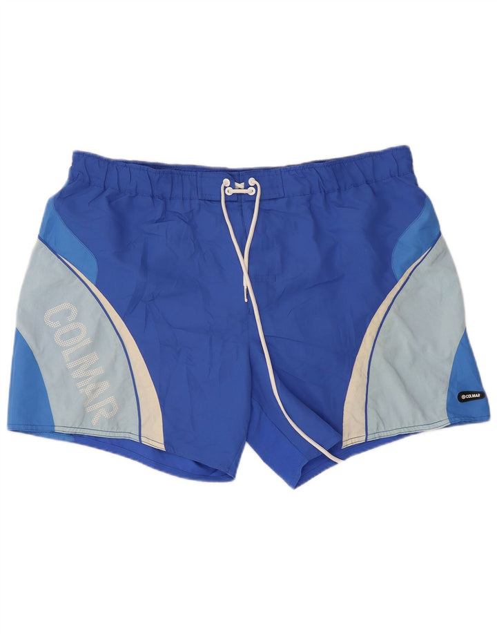 COLMAR Grafiske svømmeshorts til mænd IT 58 XL Blå Colourblock Polyester