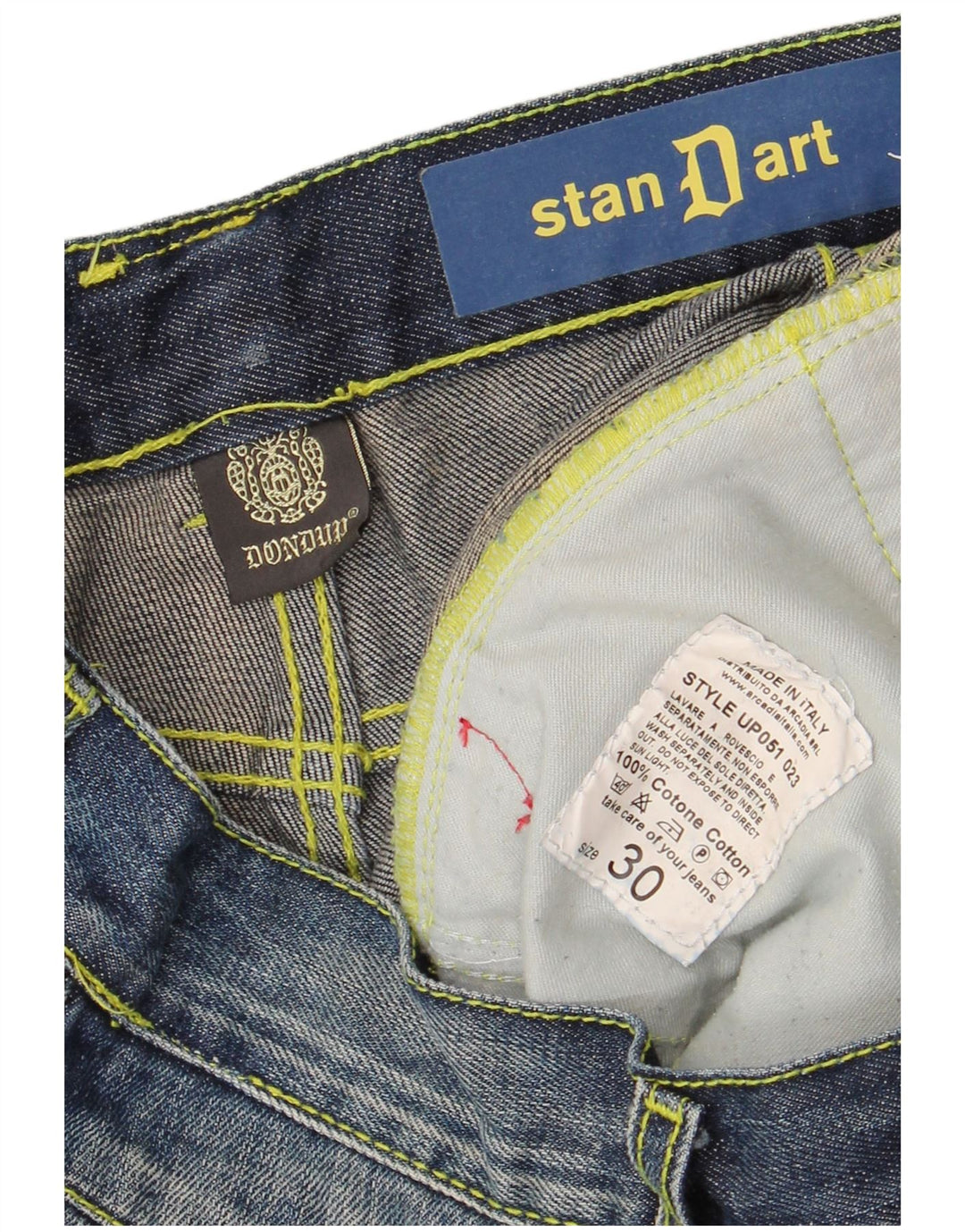 DONDUP Herre Stan Dart Straight Jeans W30 L33 Marineblå Bomuld