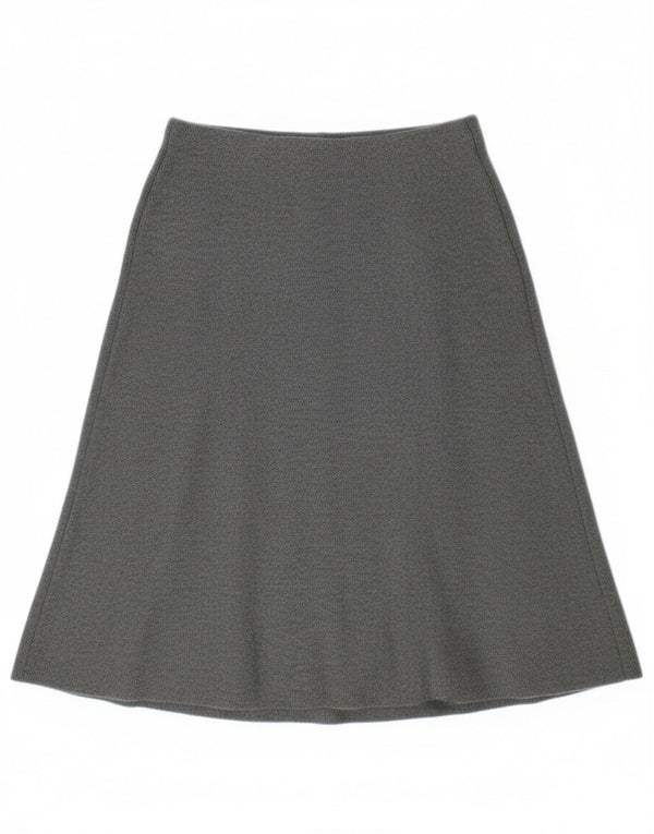 Zara Dame A-Line nederdel Small W28 Grå Polyester