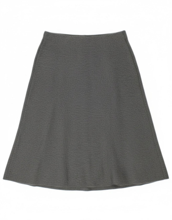 Zara Dame A-Line nederdel Small W28 Grå Polyester