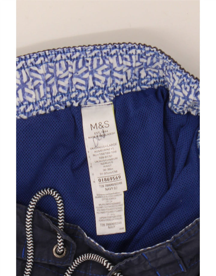 Marks & Spencer Badeshorts til mænd store marineblå bomuld