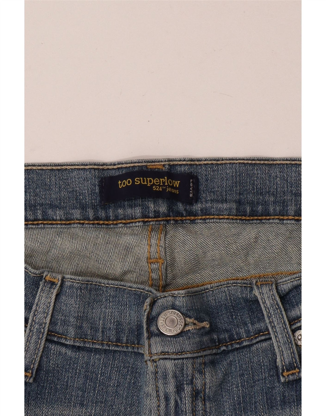 Levi's Dame 524 Super Low Capri Jeans W32 L23 Blå