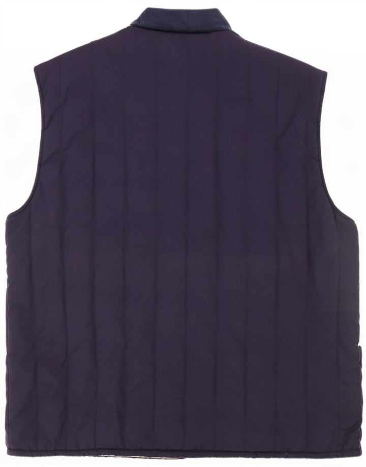 Castle Herre Quiltet Gilet UK 44 2XL Navy Blue Polyester