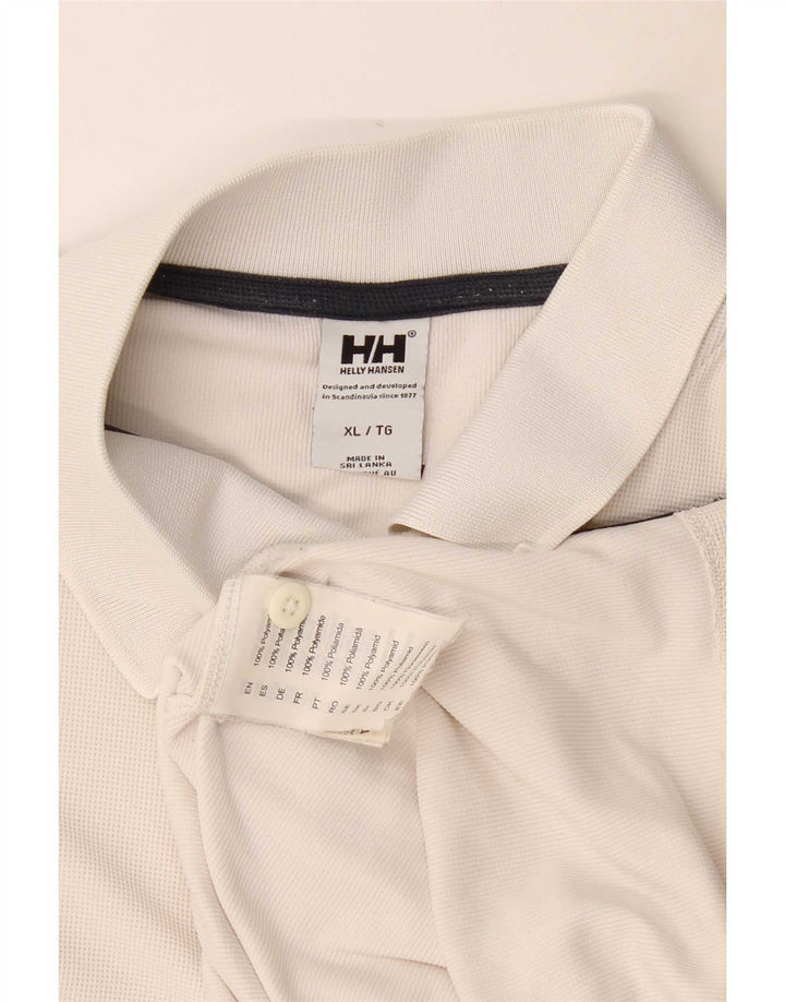 Helly Hansen Herre Polo Shirt XL Off White Polyester