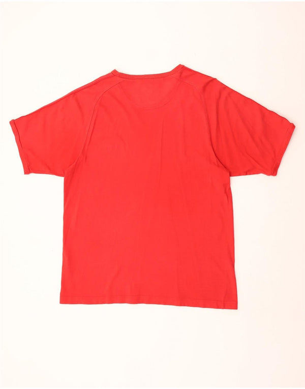 Champion Herre T-Shirt Top 2XL Rød Bomuld