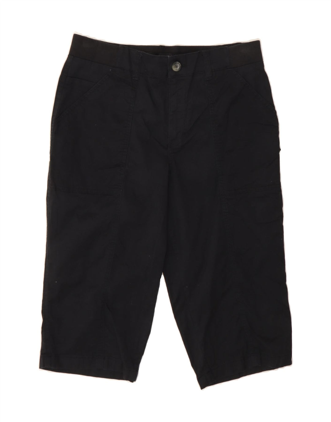 LEE Womens Mid Rise Relaxed Fit Bermuda Shorts US 10 Large W32 Black Vintage Lee and Second-Hand Lee from Messina Hembry 