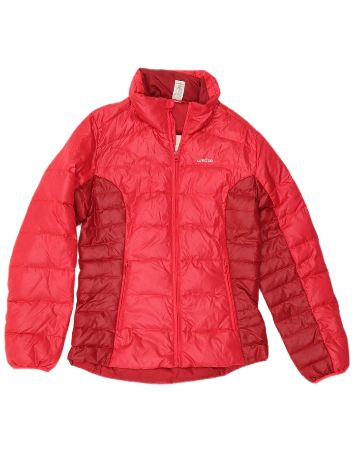 Wedze Herre polstret jakke UK 34 XS Rød Colourblock Polyester