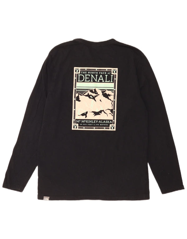 The North Face Herre Grafisk Top Langærmet Medium Sort Bomuld