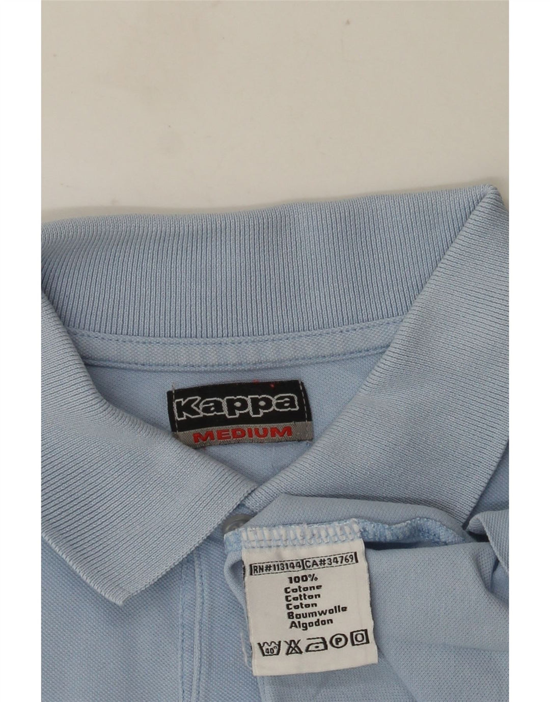 KAPPA Poloshirt til mænd Medium blå bomuld