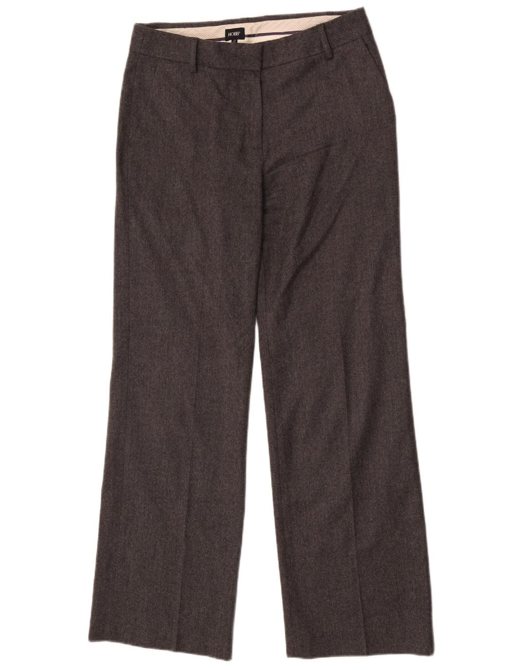 Hobbs Lige Chinobukser til kvinder UK 12 Medium W30 L32 Grå Uld