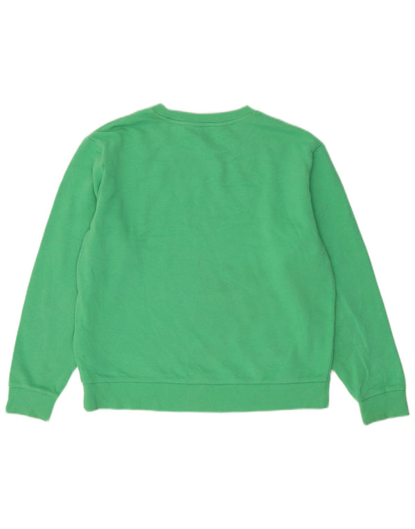 Marks & Spencer Dame Oversized Sweatshirt Jumper UK 10 Lille grøn bomuld