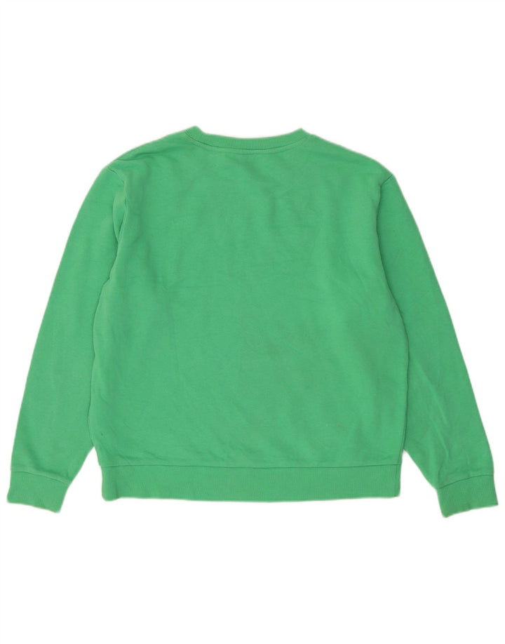 Marks & Spencer Dame Oversized Sweatshirt Jumper UK 10 Lille grøn bomuld