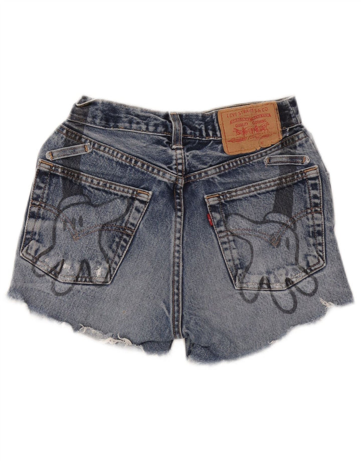 Levi's Distressed denimshorts til kvinder W24 XS Blå