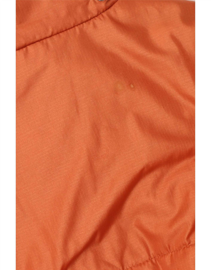Vintage Herre Loose Fit Polstret Jakke UK 40 Stor Orange Polyamid