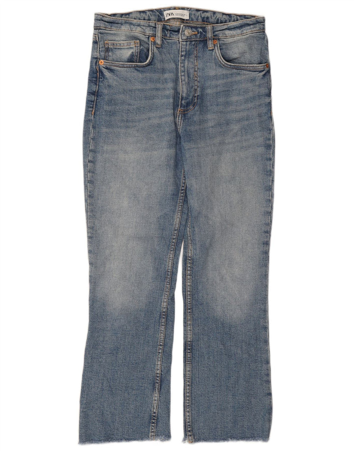 Zara Dame Straight Jeans EU 38 Small W28 L25 Blå