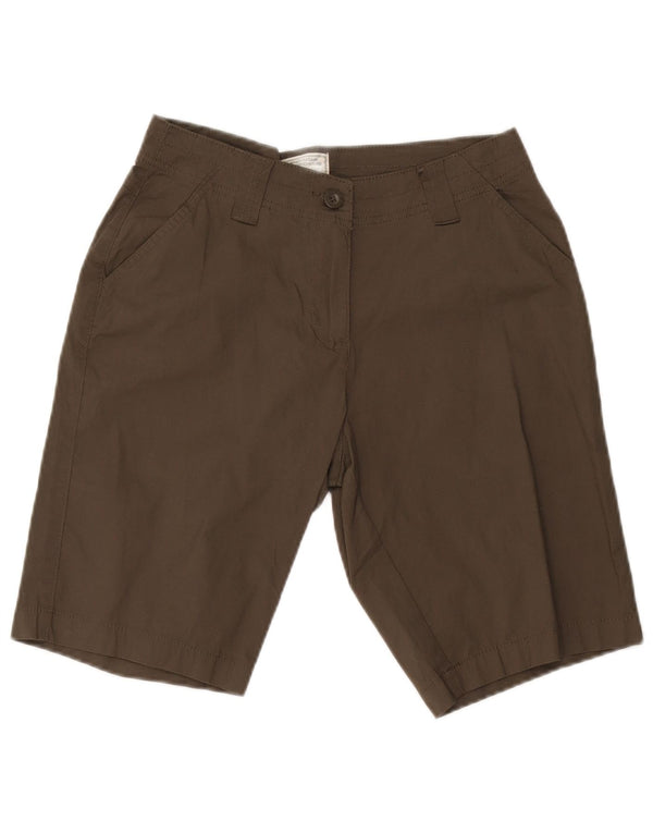 Mountain Warehouse Dame Chino Shorts UK 10 Small W30 Khaki Cotton