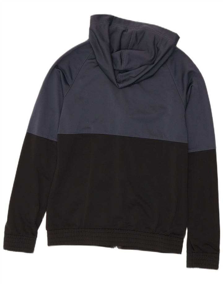 Reebok hættetrøje med lynlås til kvinder UK 8/10 Small Grey Colourblock Polyester