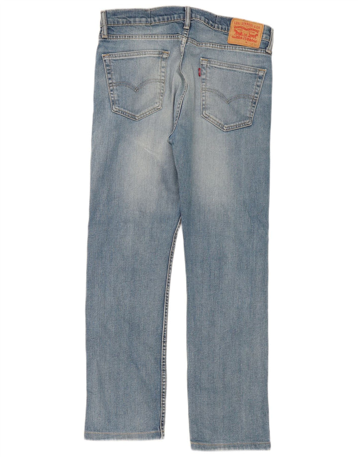 Levi's Herre 513 Slim Straight Jeans W34 L30 Blå