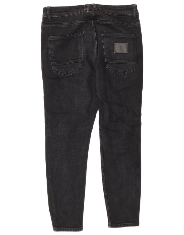 Zara Herre Skinny Jeans EU 40 Medium W31 L26 Sort Bomuld