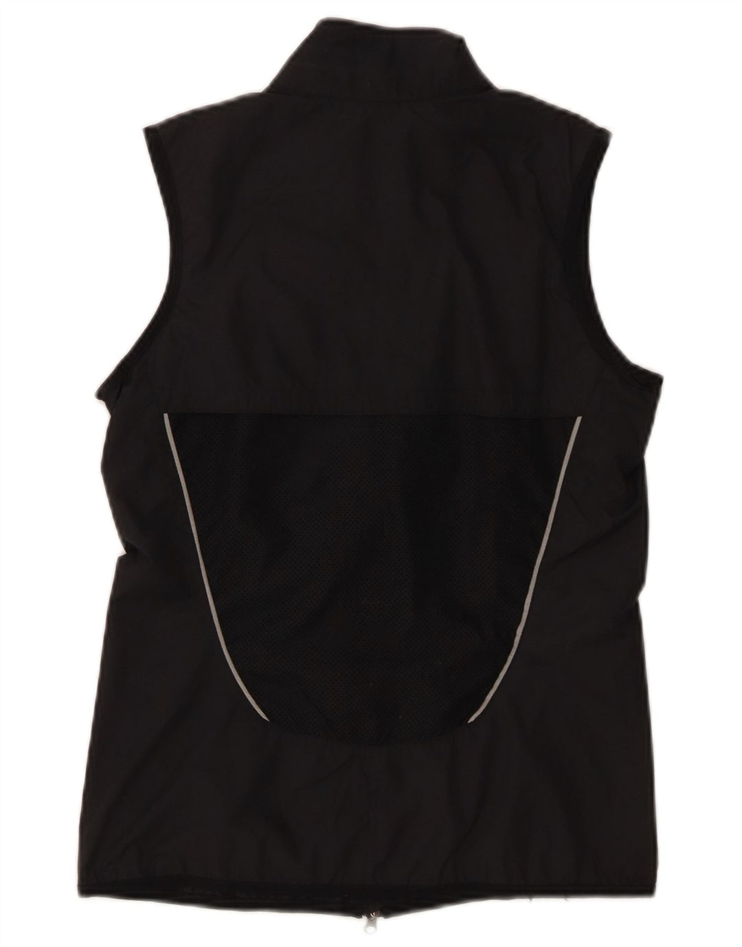 NIKE Womens Sleeveless Tracksuit Top Jacket UK 10 Small Black Polyester