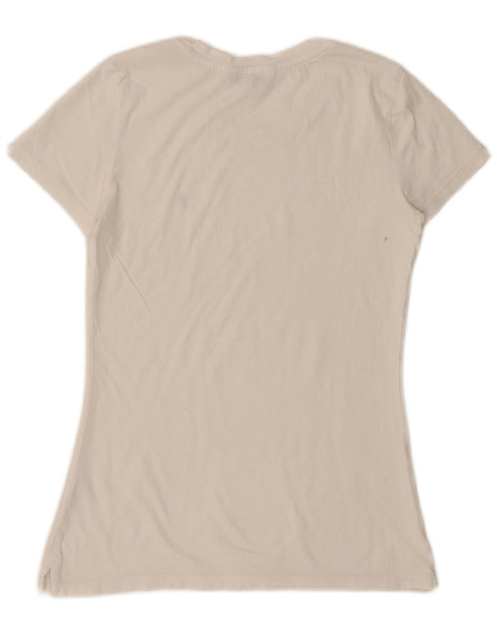 Tommy Hilfiger Dame T-Shirt Top UK 8 Small White