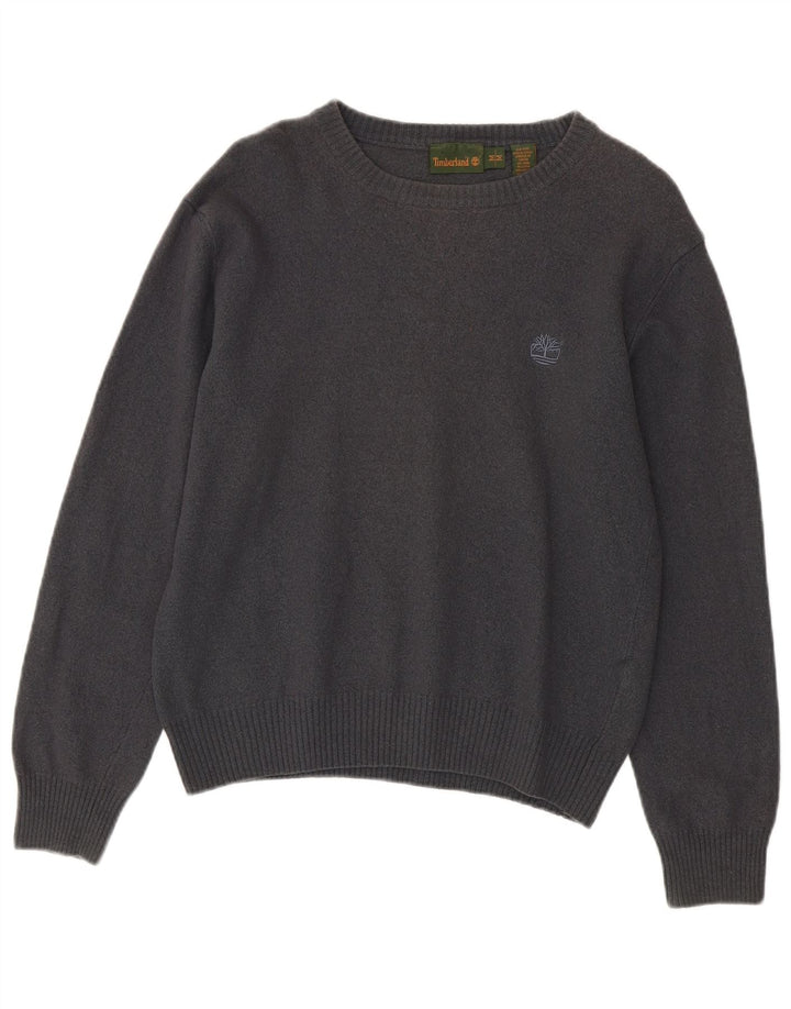 TIMBERLAND Dame Boat Neck Jumper Sweater UK 14 Medium Grey Uld