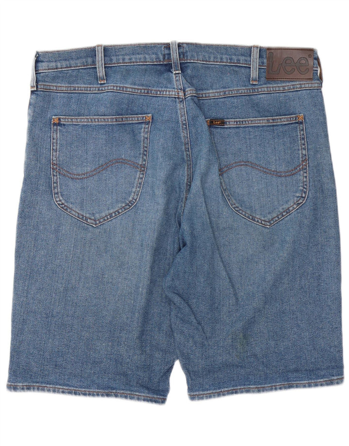 Lee Herre 5-lommers korte denimshorts W36 Stor blå bomuld