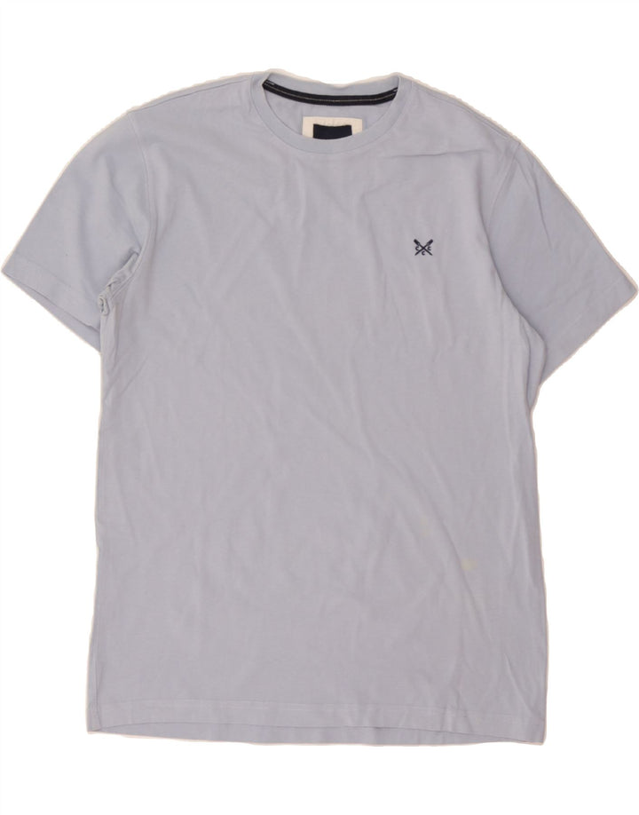 CREW CLOTHING Mens T-Shirt Top Medium Blue Cotton Vintage Crew Clothing and Second-Hand Crew Clothing from Messina Hembry 