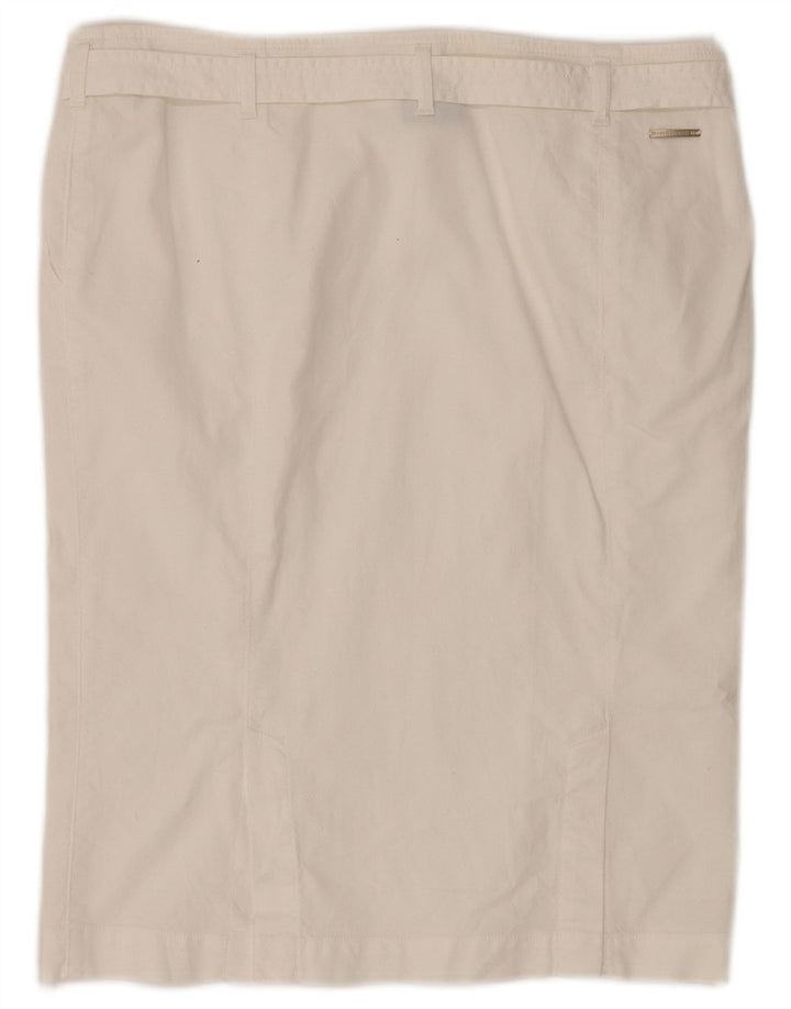 TRUSSARDI lige nederdel til kvinder IT 46 Large W34 Hvid