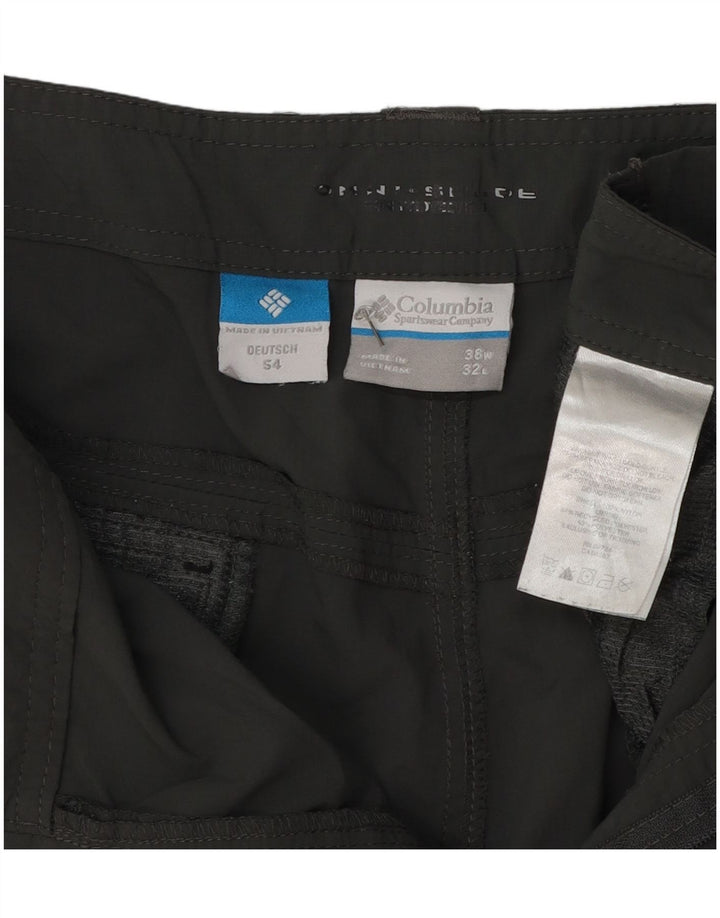 Columbia Herre Omni-Shade Straight Cargo Bukser W38 L27 Grå Polyester