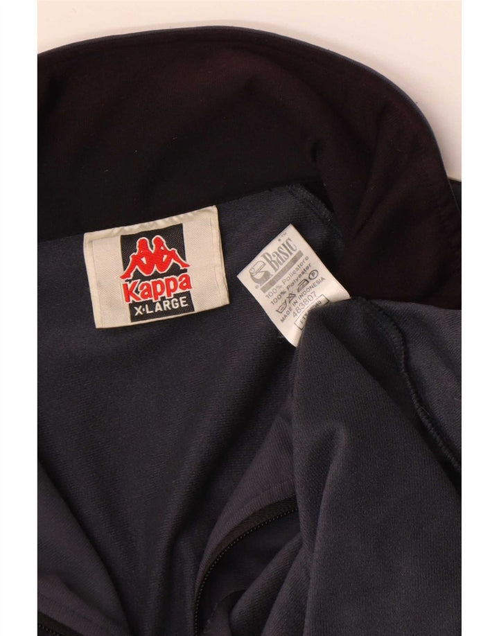 Kappa Herre grafisk træningsdragt Topjakke XL Grå Colourblock Polyester