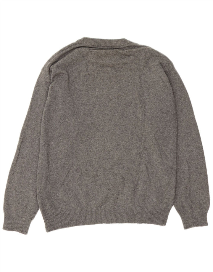 Marlboro Classics Herre Crew Neck Jumper Sweater Stor Grå Uld