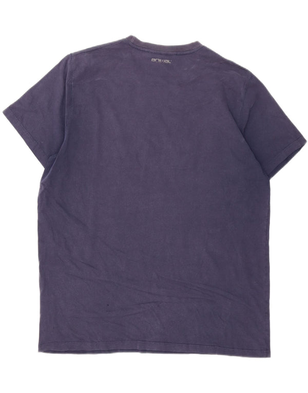 Animal Herre grafisk T-shirt top XL marineblå bomuld