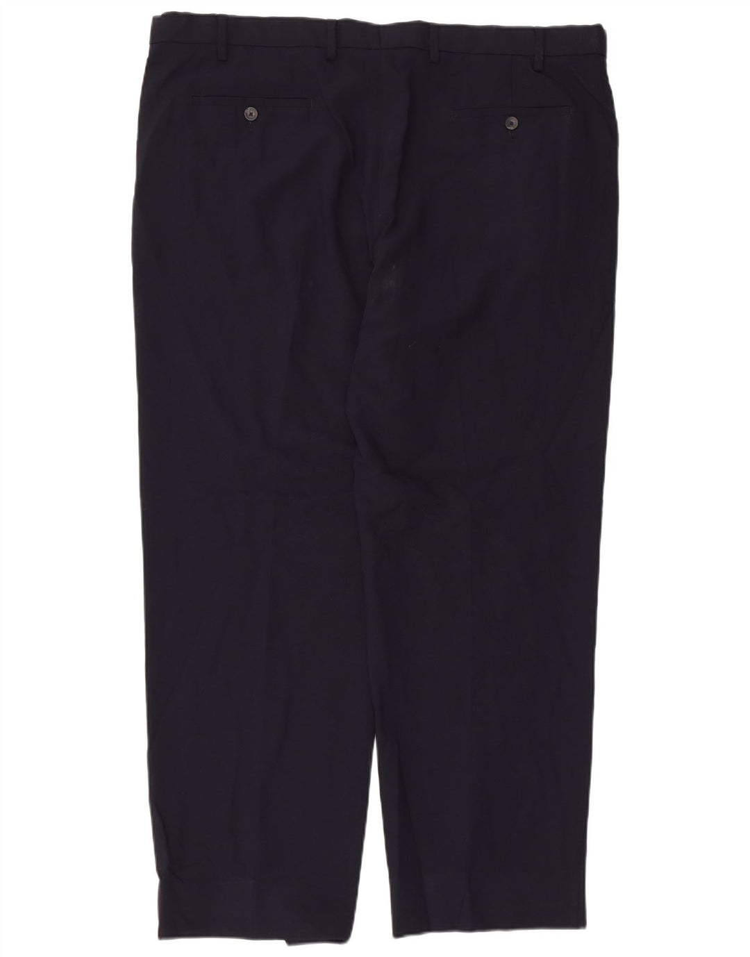 Marks & Spencer Herre Regular Chino Bukser W42 L30 Navy Blue Polyester